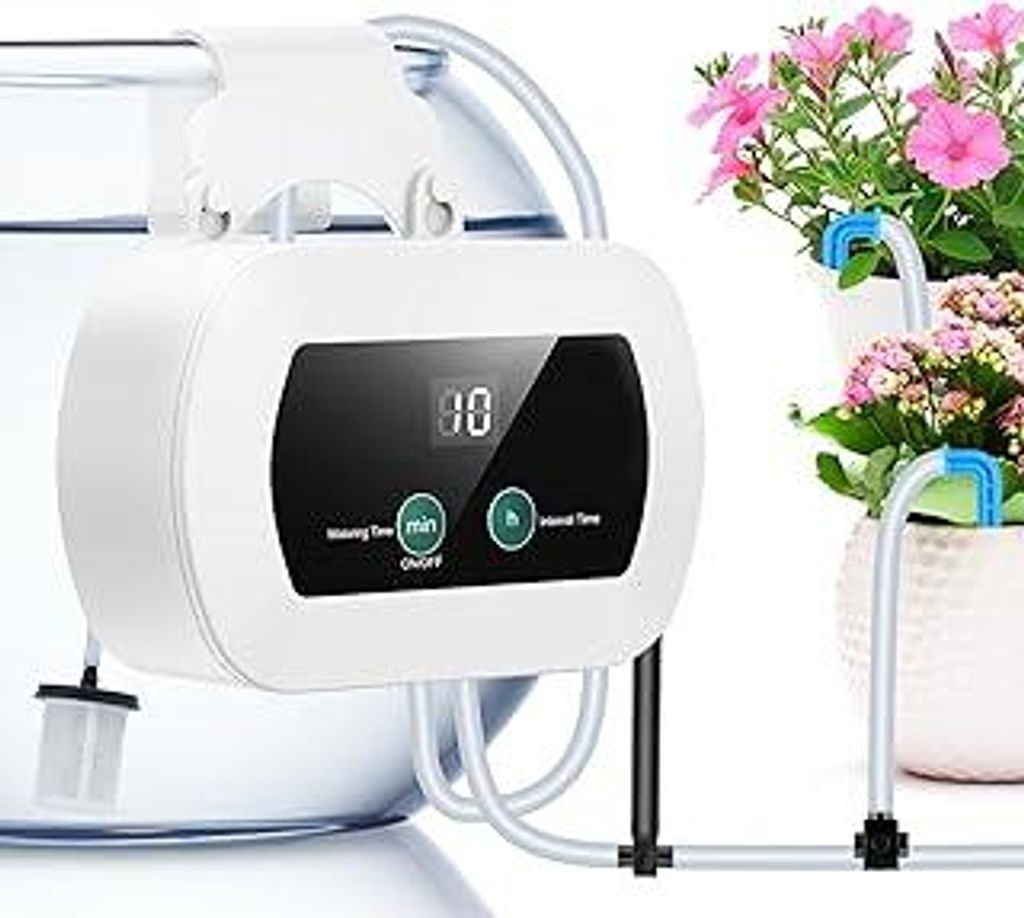 Automatische Bewässerung Pflanzen Bewässerungssystem Tropfbewässerung Indoor Garten Bewässerung Zimmerpflanzen Bewässerung mit 10M Rohr Antisi...