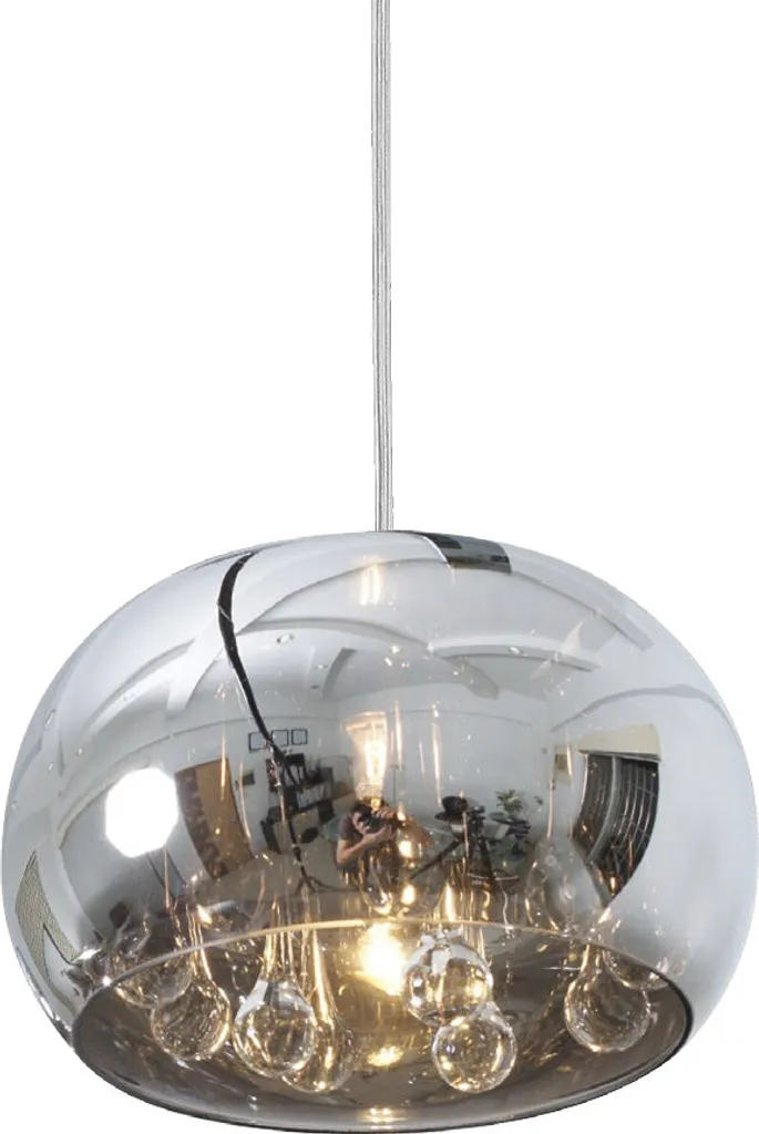 Lampada a sospensione LED SPHERA 33W, argento, Ø: 22 H: 141 cm, attacco G9