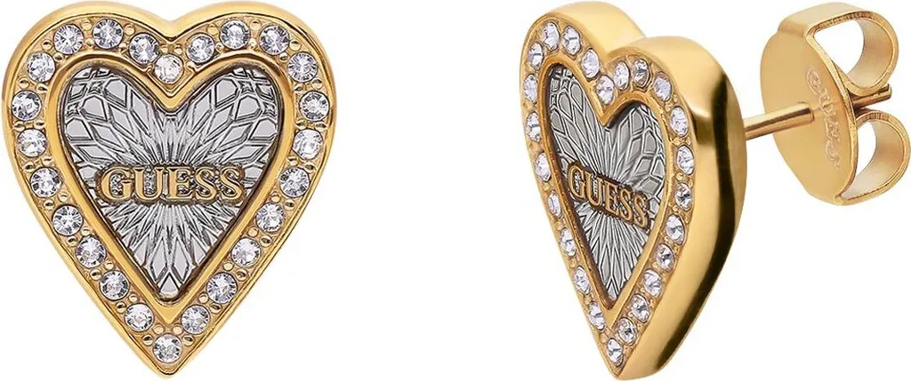 Orecchini Guess Love Me Tender Oro: Eleganza a Cuore per Donna