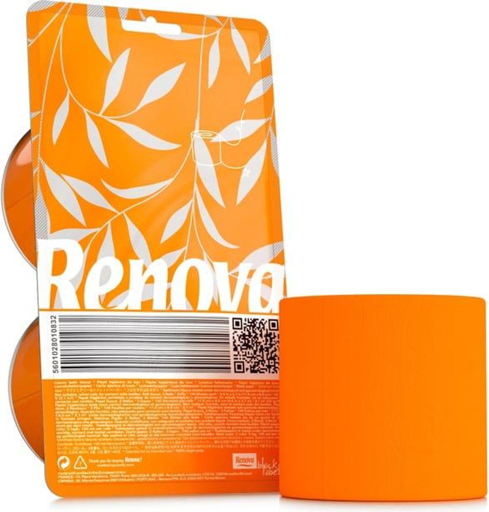 Renova Crystal Toilettenpapier Orange 2 Rollen Produktbild 