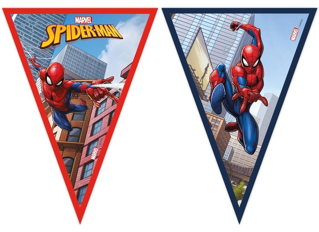 Spiderman vlaggenketting, gemaakt vangecertificeerd papier Productafbeelding 