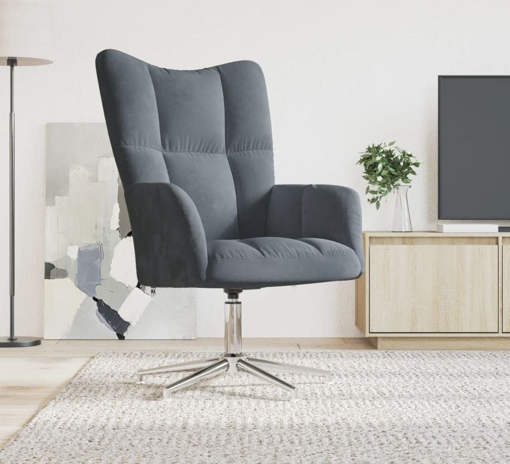 Cloris Designermöbel Relaxsessel Dunkelgrau Samt 2024 Neu