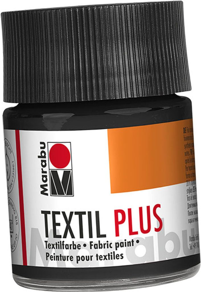 Marabu 17150005073, Schwarz, Textilfarbe, Flüssigkeit, 50 Produktbild 