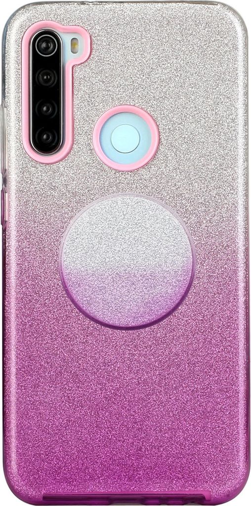 Für Samsung A01/A11 Europäische Version/A31/A71 Handy Case Gradient Farbe Glitzer Pulverabdeckung mit Airbag Bracket lila