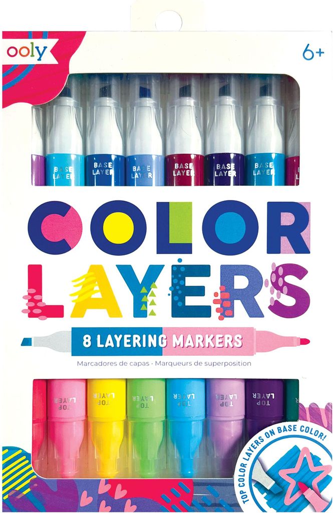 Ooly Color Layers 8 Doppelseitige Schichtmarker Produktbild 