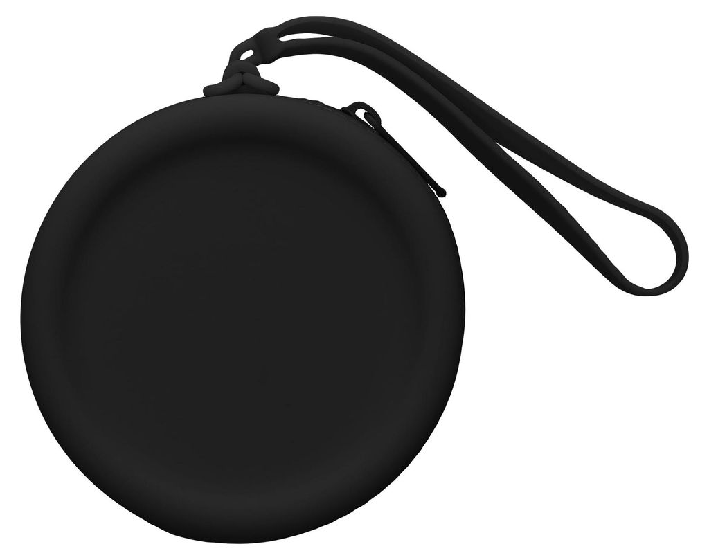 kwmobile In-Ear Kopfhörer Case kompatibel mit in-ear Headphones Hülle - Headphones Schutzhülle aus Silikon - Innenmaße 7 x 7 cm - Schwarz