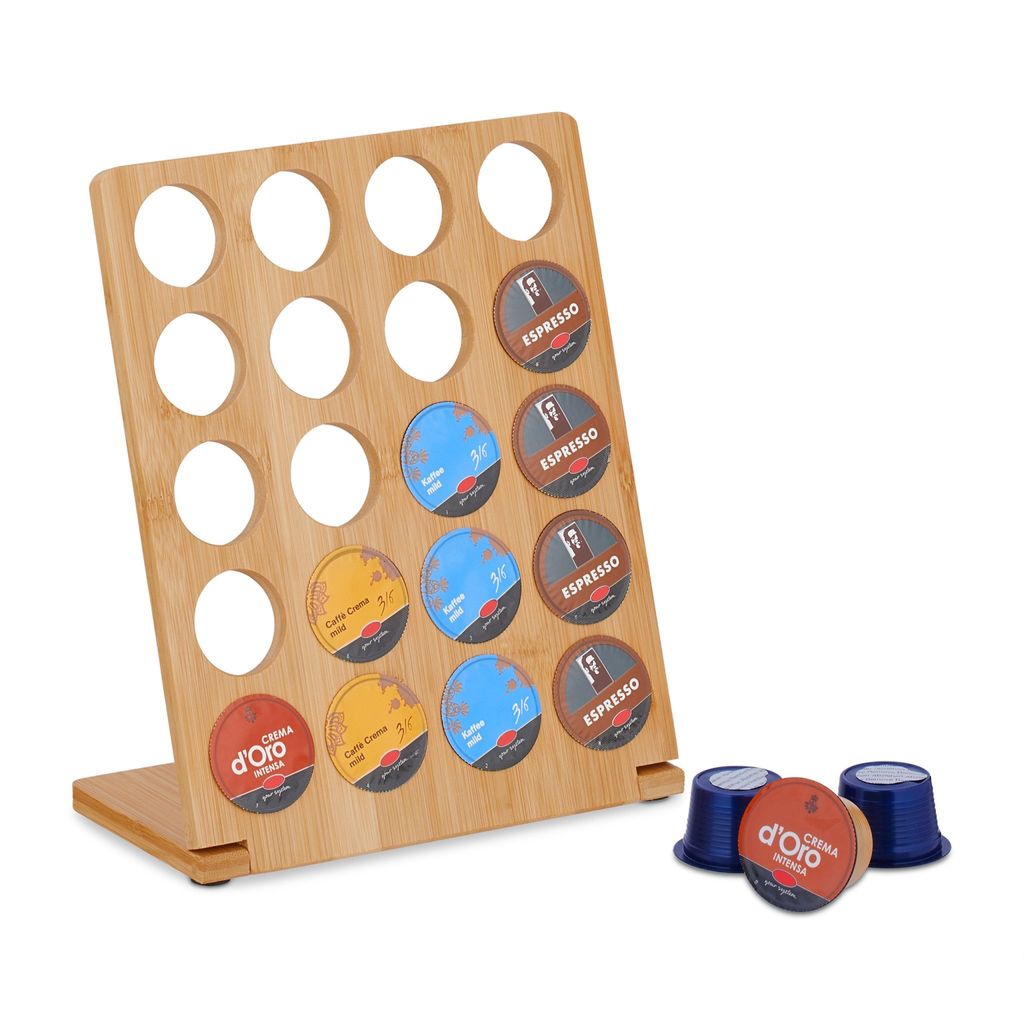 relaxdays Cafissimo Kapselhalter für 20 Kapseln