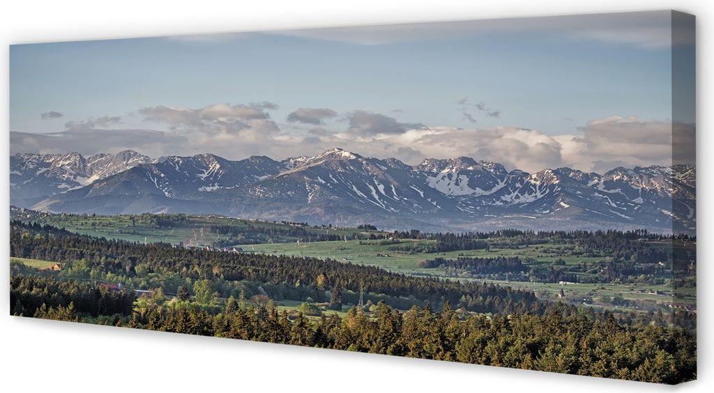 Leinwandbild 125x50 Wandkunst Berge