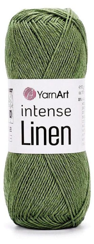 YarnArt Intense Linen 4121 Moosgrün – Sommergarn aus Produktbild 