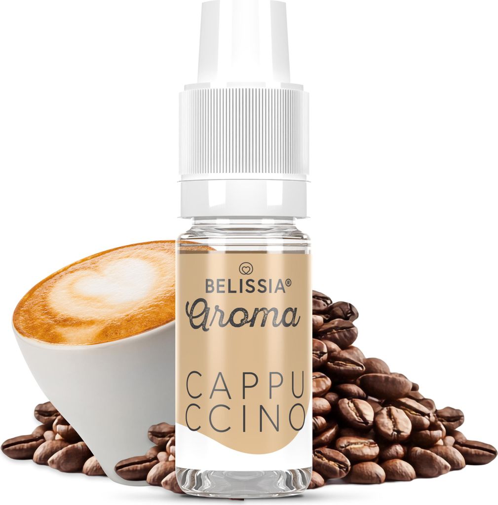 Belissia Lebensmittelaroma Cappuccino - 10ml Hochdosiertes Produktbild 