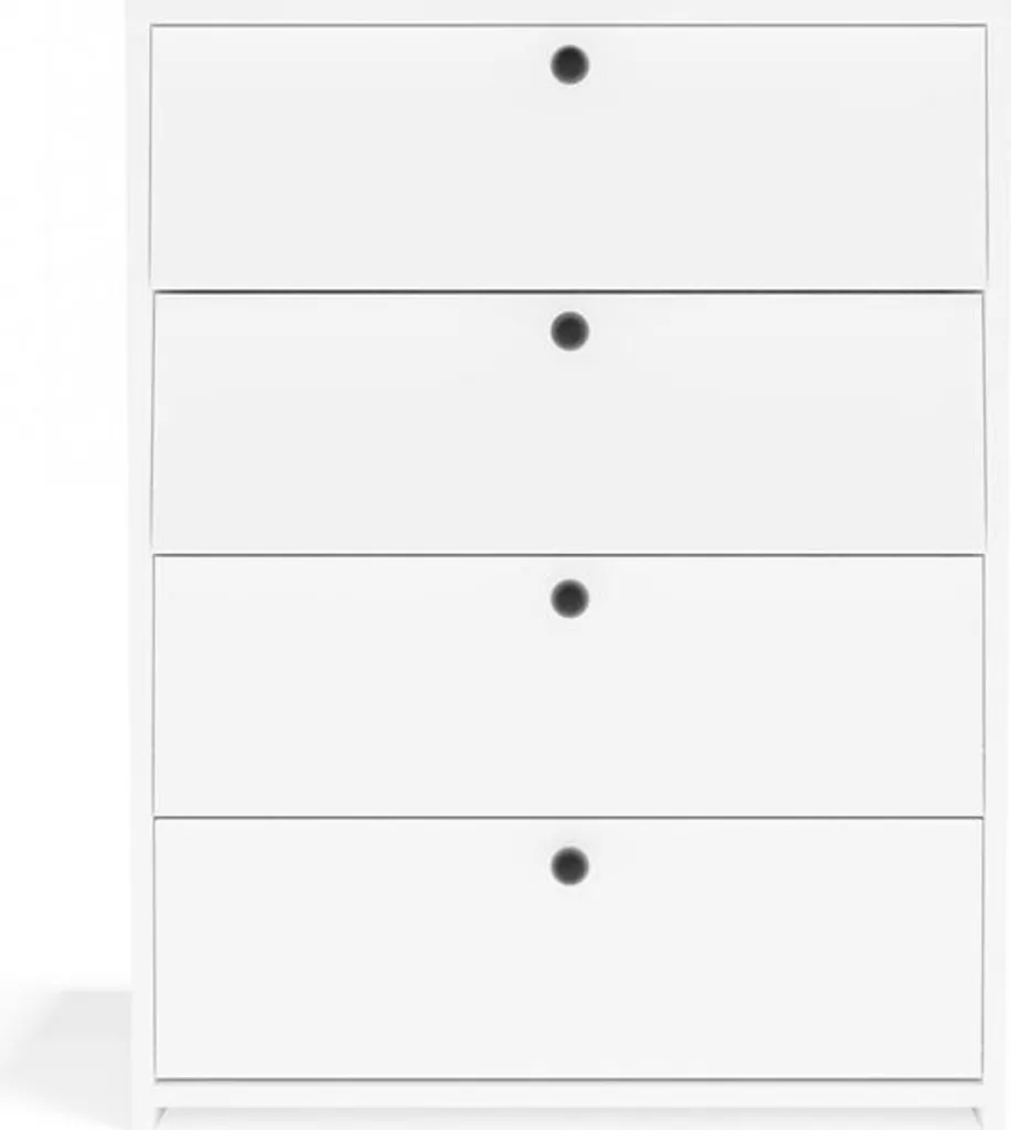 Meuble chaussures ZAYAN blanc 2 portes battantes - Rangement gain place - 9