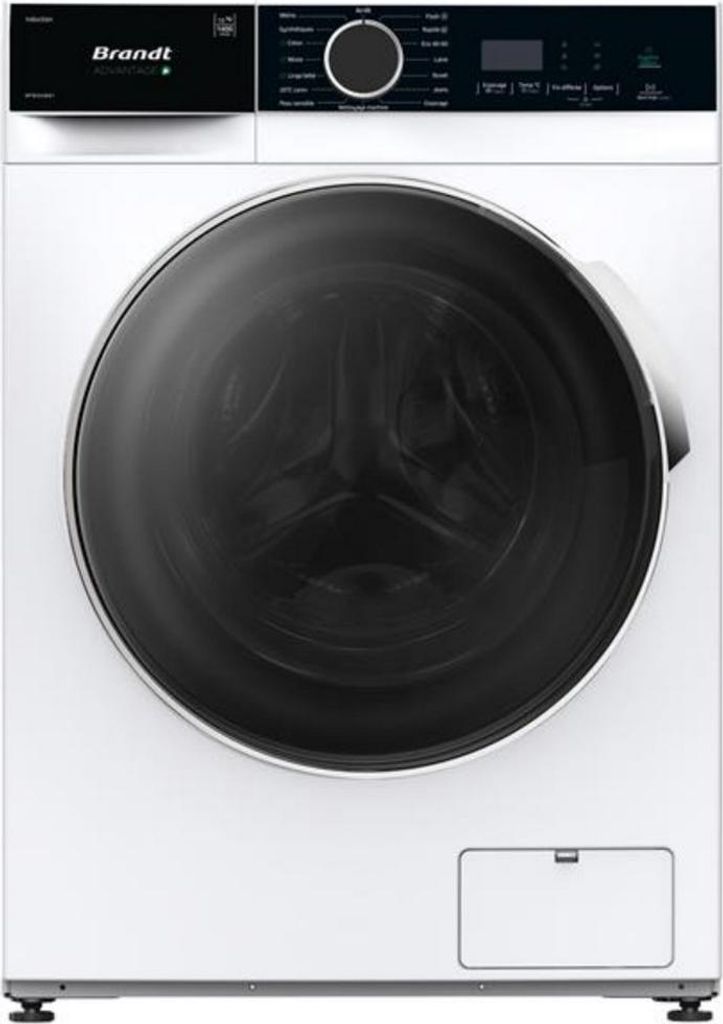 Ll front - 10 kg - 1400 u/min - a-10% - induktionsmotor - elektr. Ziffern - Brandt WFB504QW1