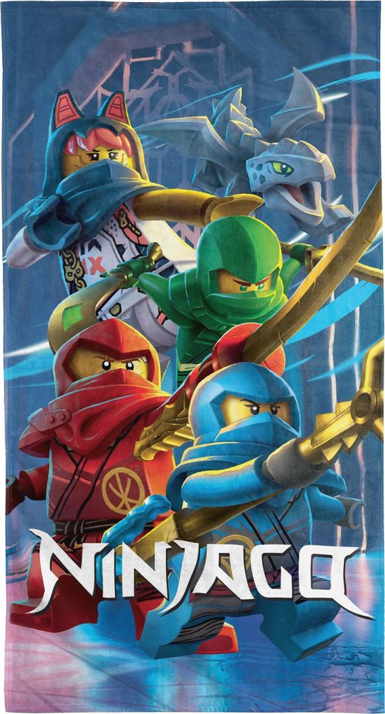 LEGO Ninjago Badetuch Legacy of the Masters Aufstieg der Drachen 75x150 cm