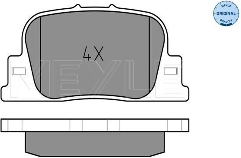 Freinage arrière Camry V2 : Plaquettes MEYLE 025 235 9215 Qualité OE