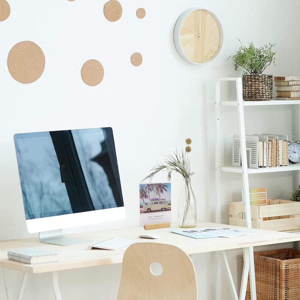 12 Stück Holz-Kartenhalter, Tischkartenhalter, Holz, als Fotohalter, Menükartenhalter, Ansichtskartenhalter, Dekoration, mit doppelseitigem Klebe...