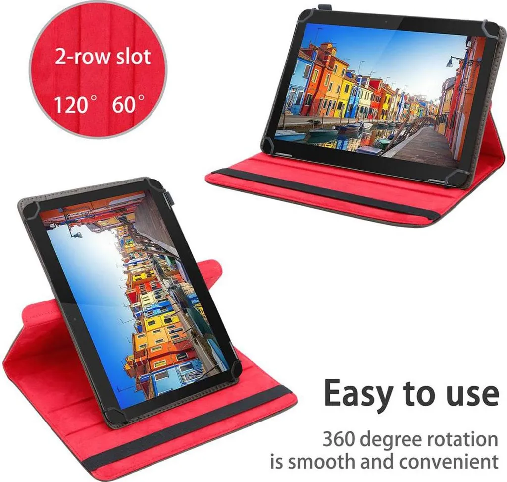 Custodia Tablet 10.1 Trekstor Surftab B10 Cadorabo Marrone 360° - 2