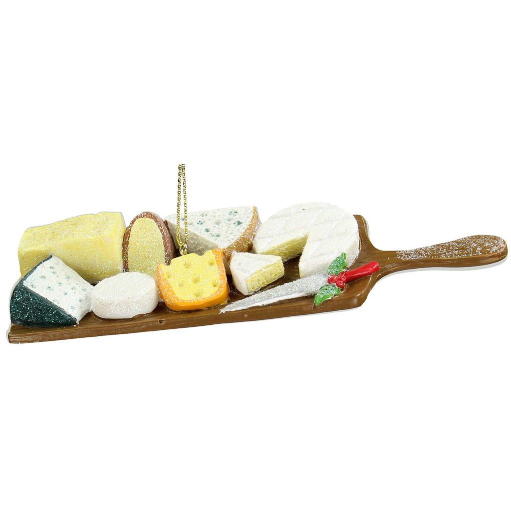 Christbaumschmuck Keramik 14cm Käseplatte Figur