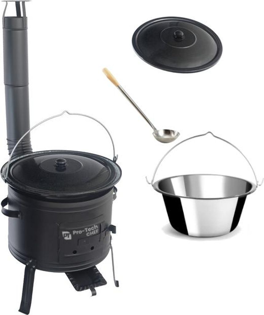 Zostava na guláš s nerezovým kotlíkom 22l Pro-Tech CHEF Obrázok produktu 