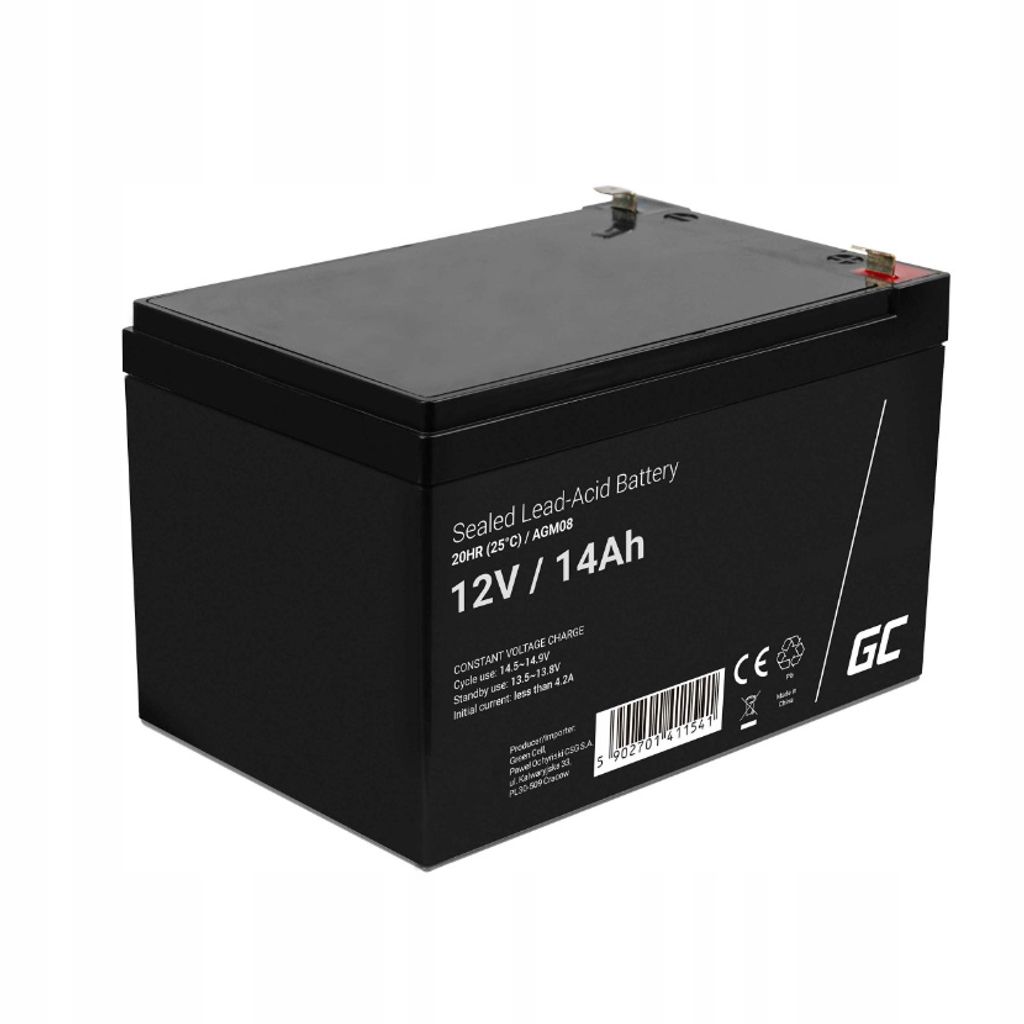 AGM VRLA 12V 14Ah Batterie für UPS TOY CAR Traktor Mäher Fahrrad