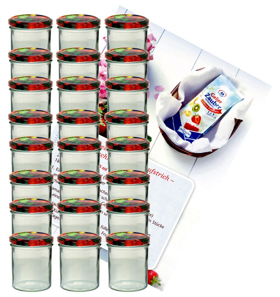 sada 25 sklenic 350 ml až 82 víček na ovoce včetně brožury Obrázek produktu 