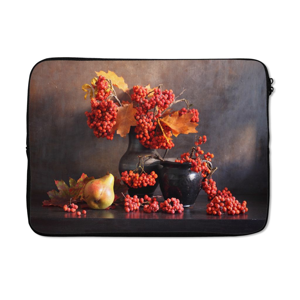 MuchoWow Laptop Hülle 14 ZollBlumen - Blumentopf - Herbst Laptoptasche - Laptoptasche - Stoßsicher - Schutzhaube