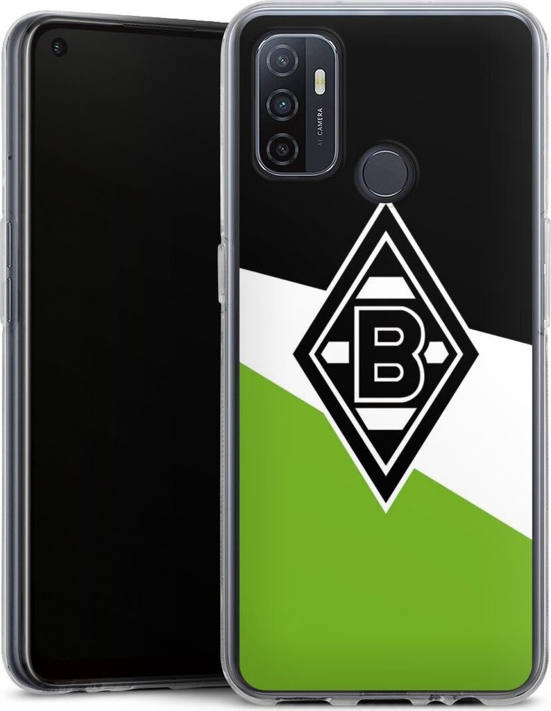 DeinDesign Handyhülle für Oppo A53 Silikon Hülle Case Smartphone Schutzhülle Borussia Mönchengladbach Gladbach Offizielles Lizenzprodukt
