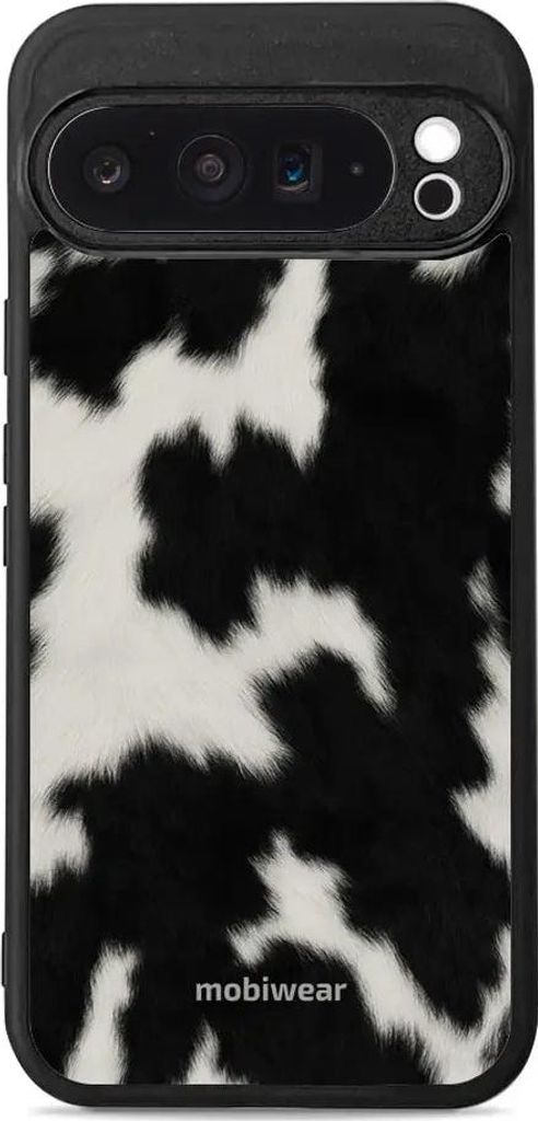 Handyhülle für Google Pixel 9 Pro XL, Mobiwear Glossy Case, Kuhfell-Optik