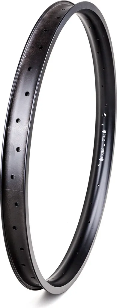 Jante de vélo 26 pouces large 46 mm en aluminium coloris noir mat
