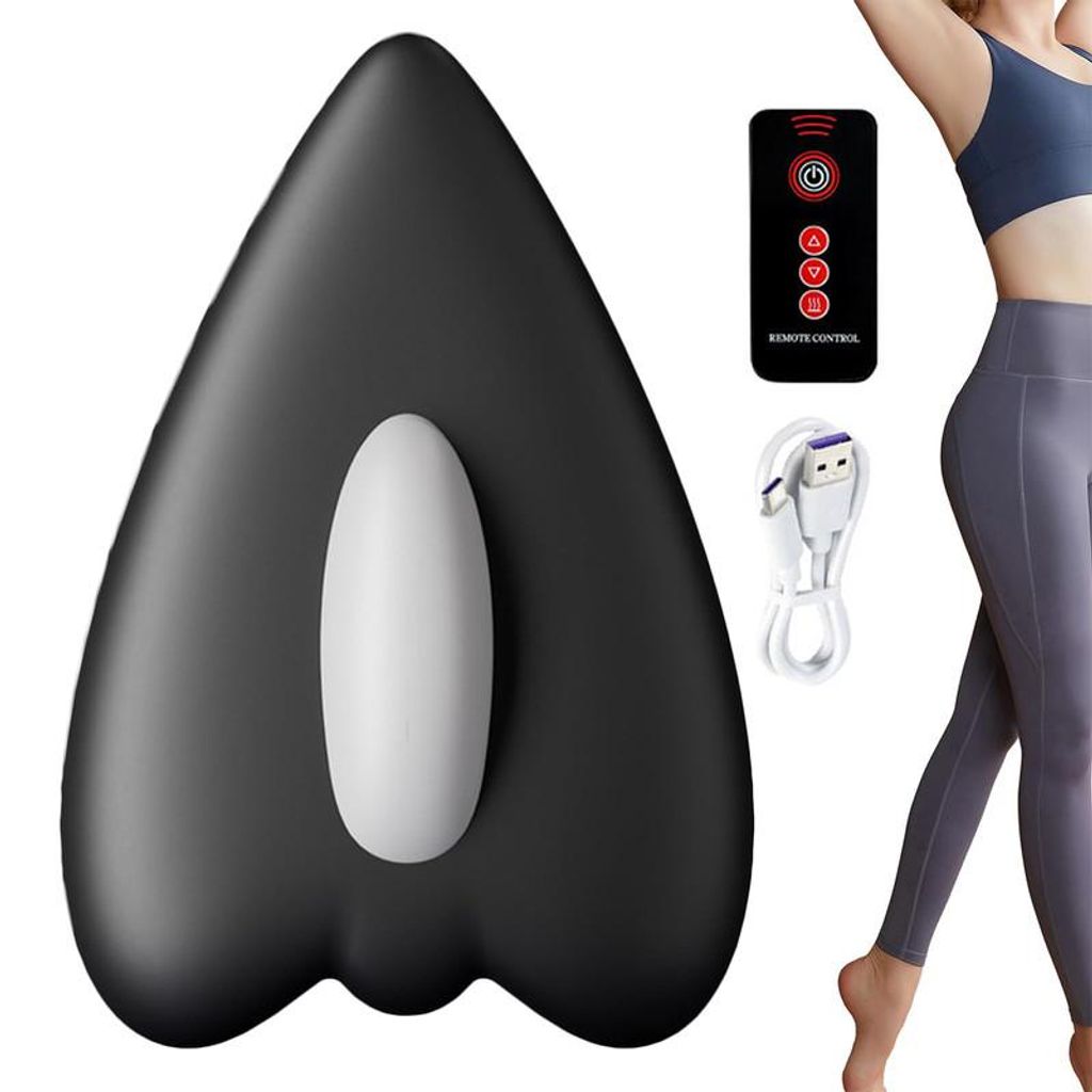 Beckenbodenmuskeltrainer, Intelligenter Beckenbodenmuskeltrainer – Elektrischer beheizbarer Beckenbodentrainer mit Fernbedienung für Männer & F...