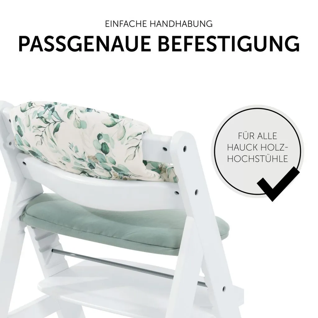 Hauck Highchair Pad Select Coussin pour Chaise Haute en Vert et Blanc - 7