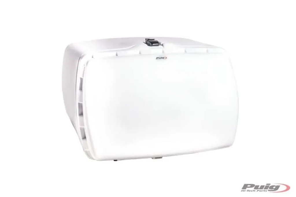Maxi Box PUIG 0468B Blanche Haute Résistance pour SYM SYMPHONY SR 125