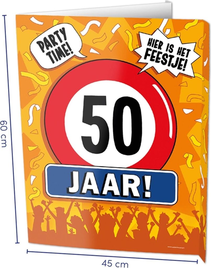 Paperdreams Fensterschilder - 50 Jahre