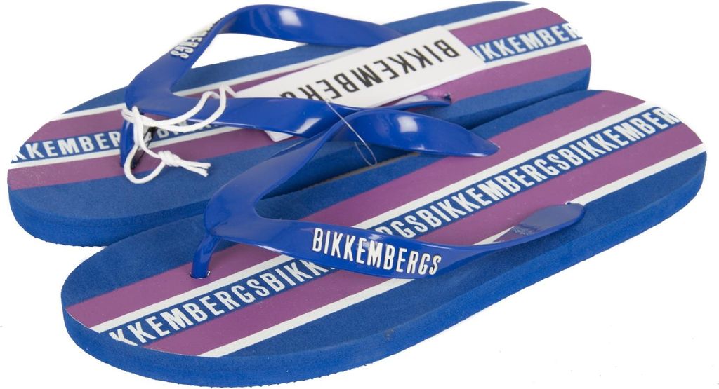 Flip-Flops Mann Herren Beachwear Swimwear BIKKEMBERGS Artikel B6A8016, Taglia 41 - Size 41, Gomma 100%