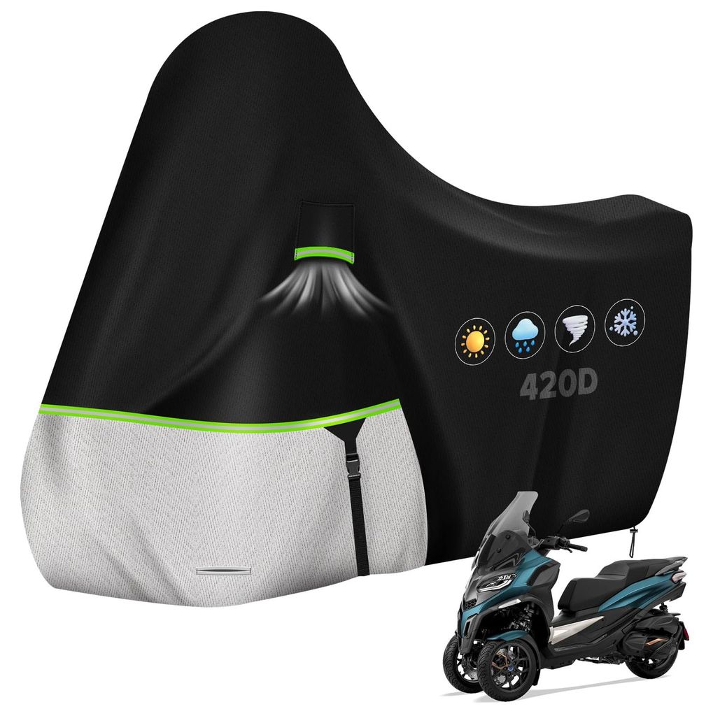 Motorkap voor Piaggio MP3 400/500/Sport (zonder topkoffer), Productafbeelding 