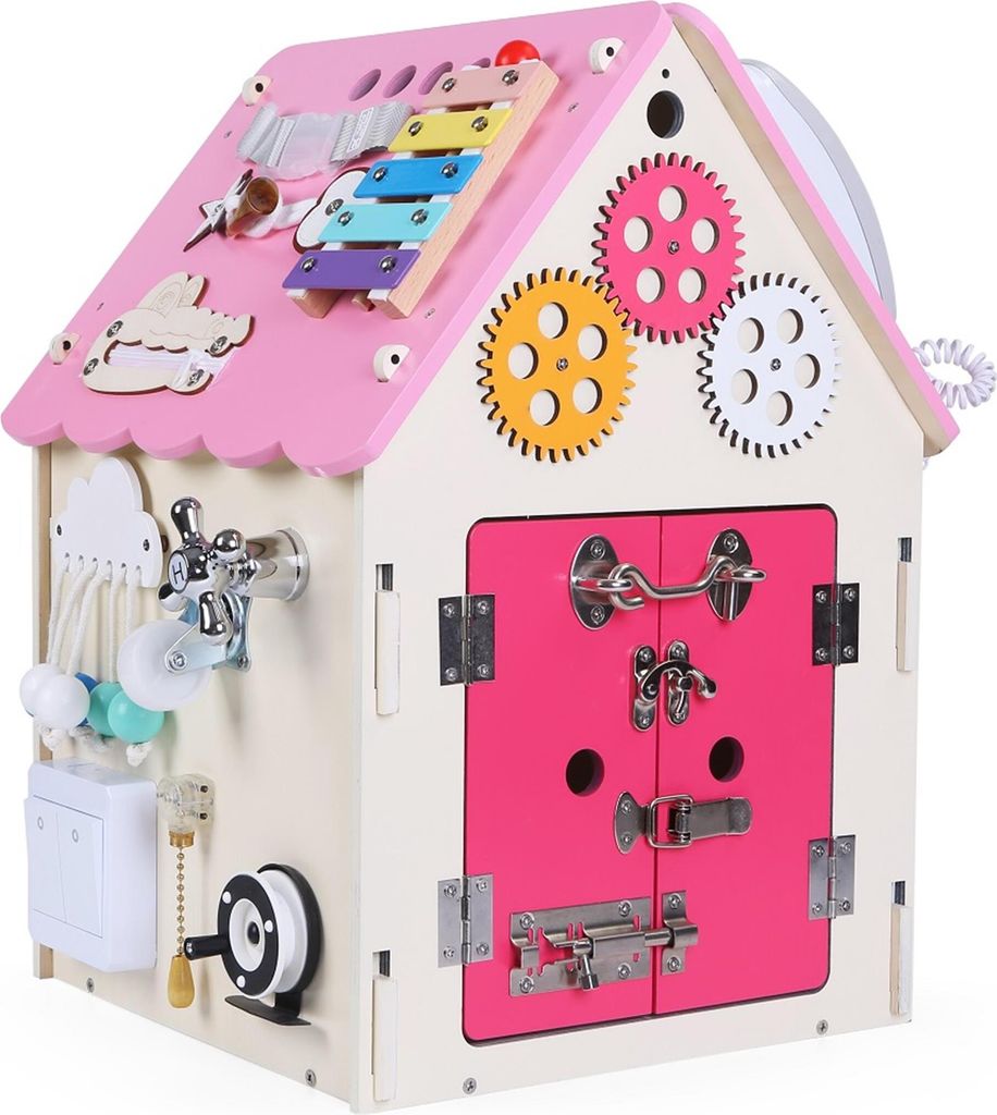 RAPPA 2Kids Toys Activity board House pink Obrázok produktu 