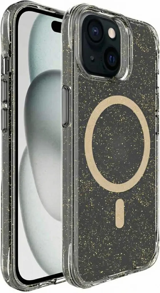 Cover iPhone 15 Glitter Oro MagSafe imoshion | L'Accessorio Must-Have