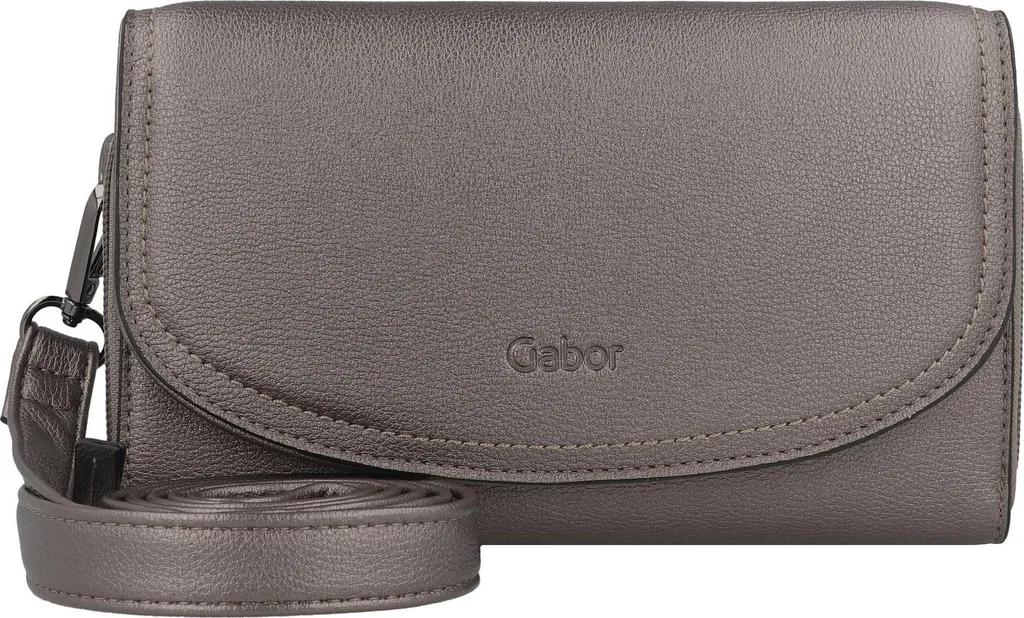 Grand Portefeuille Tout-en-un Gabor Sadi Log Zip XL Taupe Métallique