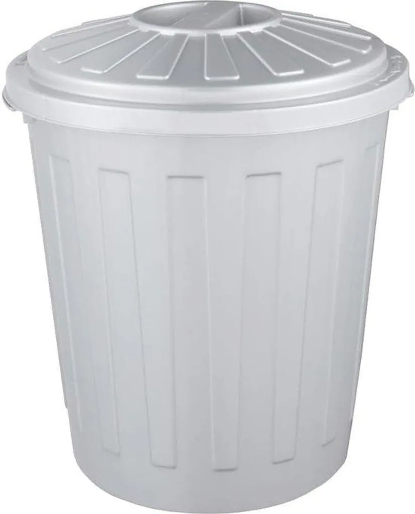 Tonneau de rangement 7L compact avec finitions bois pour petit espace