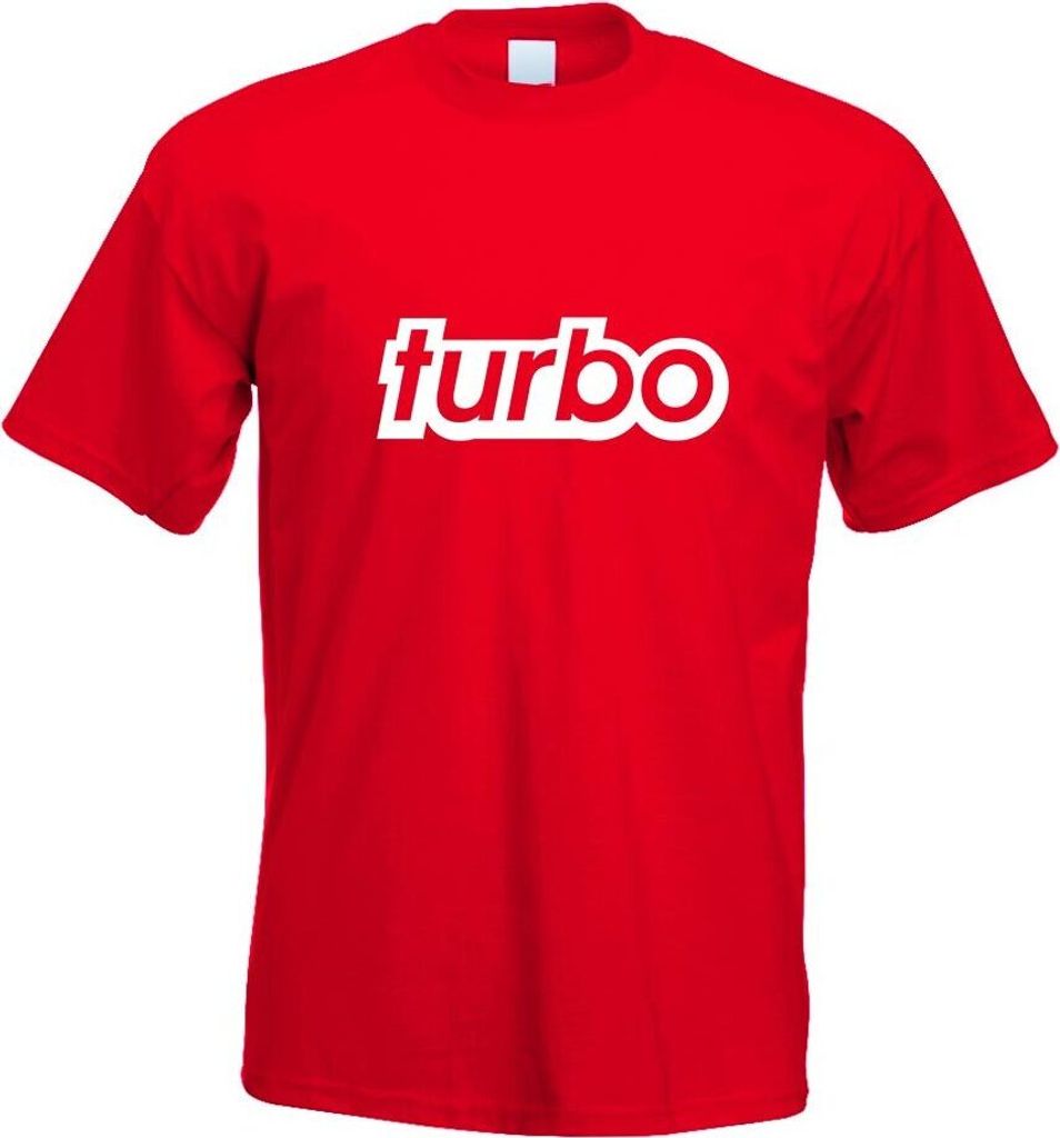 Kiwistar - T-Shirt - rot - Turbo Motiv Bedruckt Funshirt Design Print - mit Motiv Bedruckt - Funshirt Design - Sport - Freizeit - Herren - XL