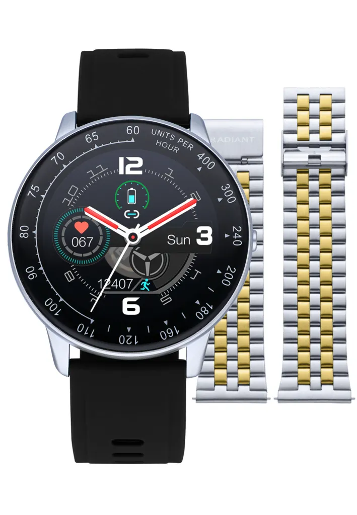 Montre Radiant RAS20405DF étanche avec capteur de rythme cardiaque noir