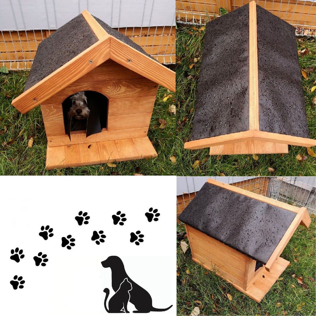 Croci Hundehütte Villa 60x50x41cm - Ökologische Hundehaus Aus Recyceltem Kunststoff