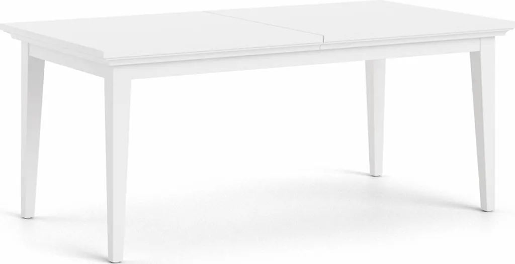 Table de salle à manger blanche idéale pour repas de famille