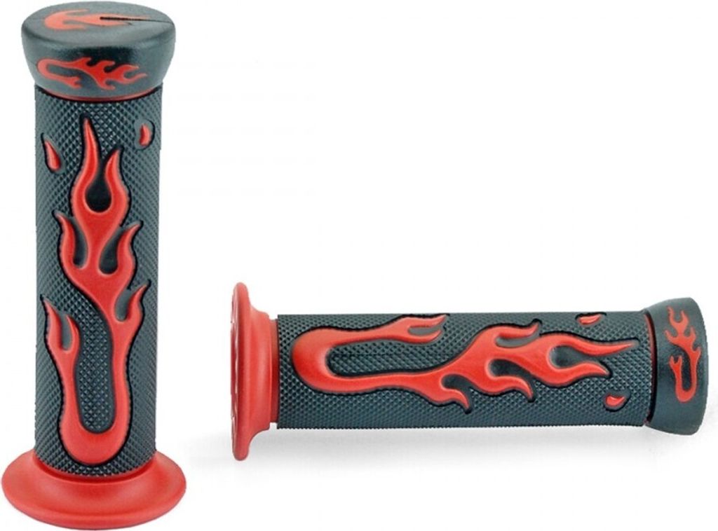 TNT Lenkergriffe FLAME rot kompatibel mit Piaggio Typhoon Produktbild 