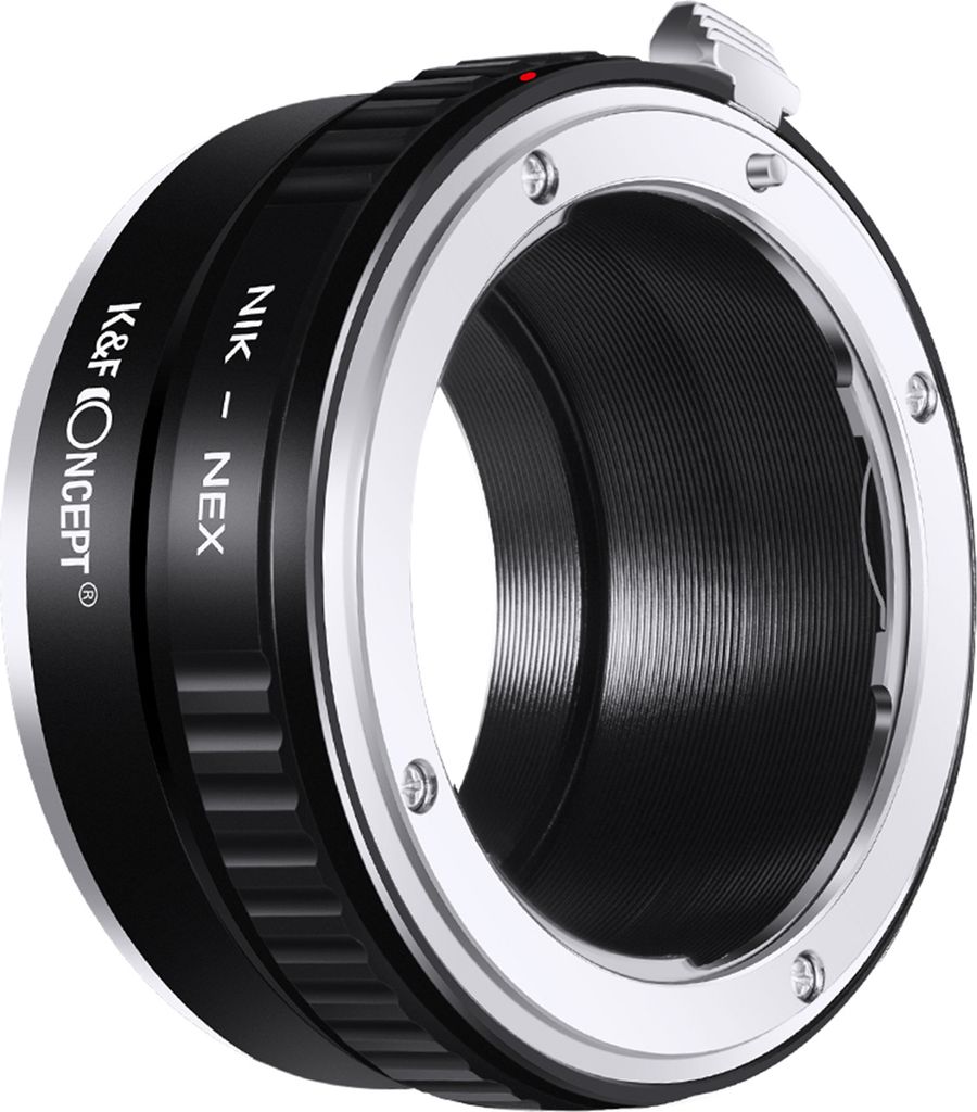 Minadax KF Hochpräzisions-Objektivadapter - Kompatibel für Nikon F-Mount - Sony E NEX/Alpha