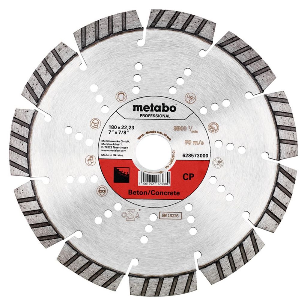 Metabo Diamanttrennscheibe 180x22,23mm, CP, Beton professional