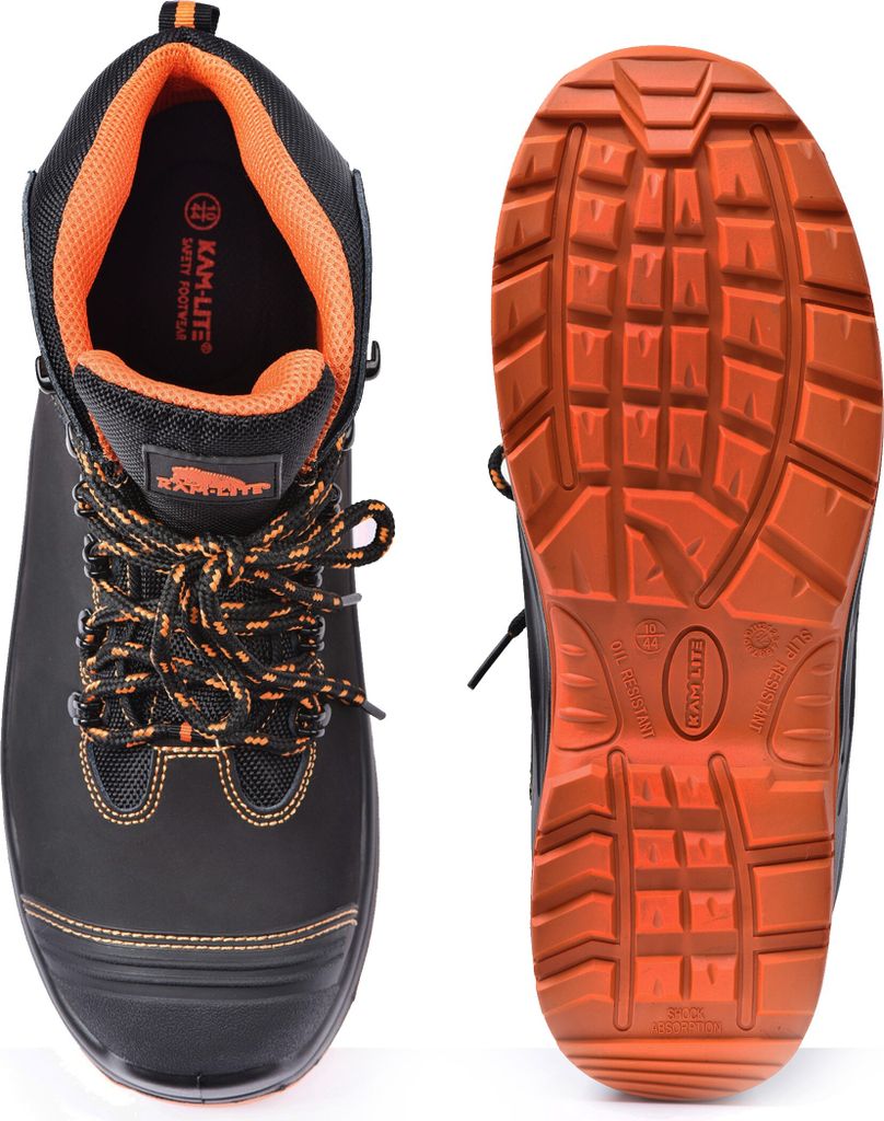 KAM-LITE 822-7 Sicherheitsschuhe Herren Damen Arbeitsschuhe S3 Leicht Sportlich Atmungsaktiv Arbeitsschuhe mit Stahlkappe; Gr. 44