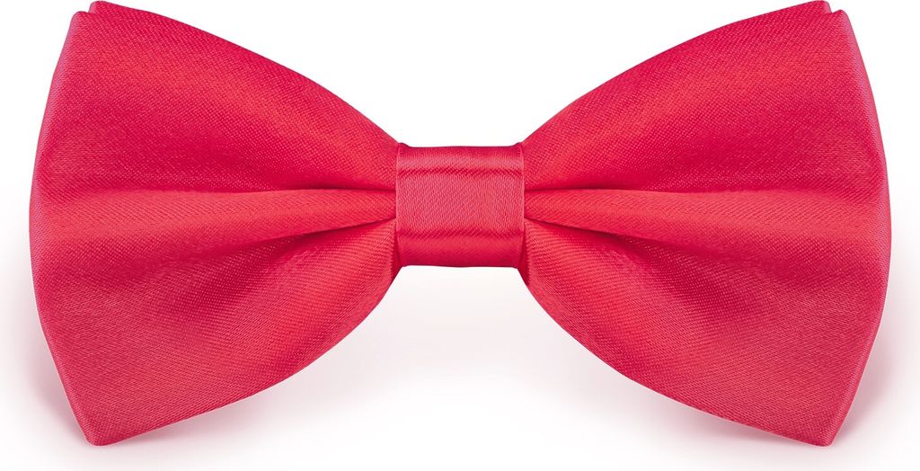 Fliege Dunkelrot Größe verstellbar aus Polyester einfarbig Produktbild 