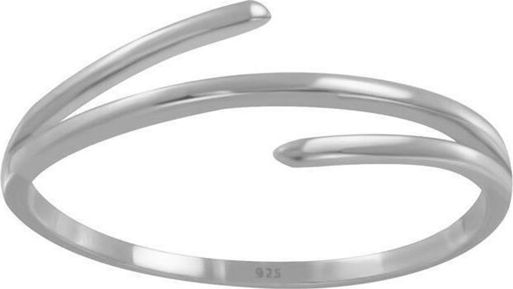 54 (17.2) Ring 3 Linien aus 925 Silber Damen