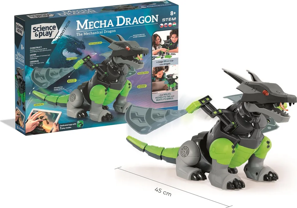 Jeu de Construction Robot Mecha Dragon Clementoni - Robotique 8 Ans +