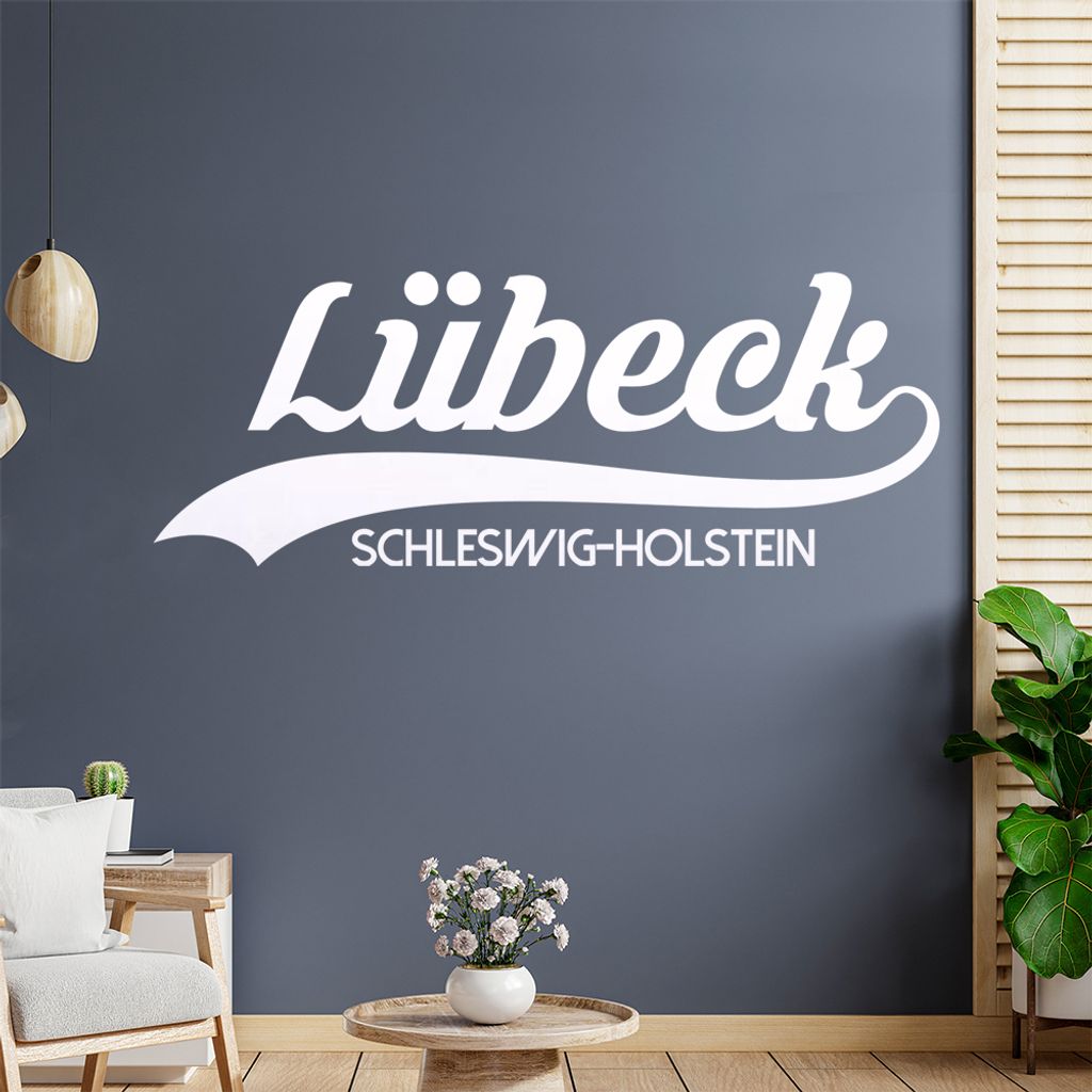 Lübeck Schleswig-Holstein Wandtattoo Wandaufkleber Wall Sticker - Dekoration, Küche, Wohnzimmer, Schlafzimmer, Badezimmer